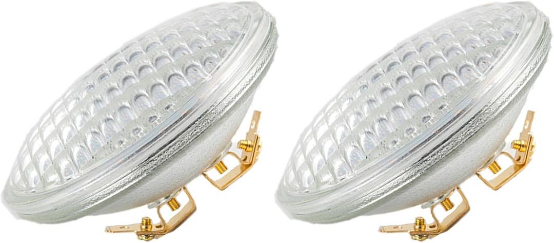 PAR36 LED Landscape Light Bulb, 6W 600LM, 6000K, 36Watt Halogen Landscape Bulb Equivalent, 12V AC/DC, PAR36 LED Bulb for Tractor Light, Off-Road Vehicles, RV Vehicles, ( 6w 6000k-2 Pack )