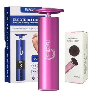 HayZBao FSA&HSA Electric Callus Remover for Feet with 60 Pcs Sandpaper Discs - Electric Foot Callus Remover,Professional Pedicure Tool for Dead Skin