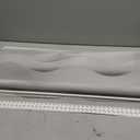 LazBlinds No Drill Cordless Zebra Blinds, 28" W x 48" H, Stone Grey