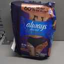 Always Discreet Boutique Incontinence and Postpartum Underwear for Women, Maximum Protection, Small/Medium, Black, 20 Count