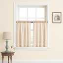 2 Pack Spring Tension Curtain Rod for Windows 26 to 39 inch Black Small Tension Rod Adjustable Spring Curtain Rods No Drilling Short Tension Rod for Kitchen, Closet, Bathroom, Bookshelf