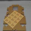 WINKIO 24pcs Brown Cookie Boxes, 4x4x2.5 Inches Bakery Boxes with Window, for Mini Cake Treat Dessert Pastry Donuts Macaroon Strawberries Chocolate Candy (with Stickers)