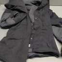 Flygo Mens Flannel Lined Shirt Jacket Lightweight Snap Button Western Jacket Rugged Outdoor Cowboy Shirts Jackets(Grey-XL)