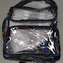 CAMTOP Clear Backpack Heavy Duty Transparent Bag See Through BookBag for Student School Work Festival Sport Travel