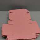 Spakon 50 Packs Shipping Boxes Cardboard Corrugated Mailer Packaging Boxes for Small Business Cute Small Box Cardboard Carton Box Mailers for Packaging Product(Pink,6 x 4 x 1.6 Inches)