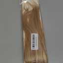 Clip in Hair Extensions Real Human Hair, Golden Brown Balayage Blonde Highlights Real Hair Extensions Clip ins, 7 Pieces 70G Human Hair Extensions Clip in Human Hair Double Wefts Clip Hair 16 Inch (#12-613)
