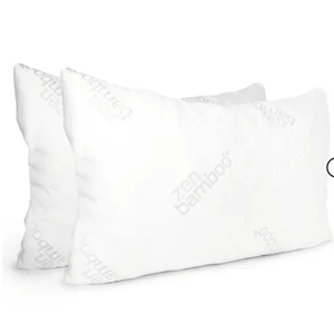 Zen Bamboo Breathable Bed Pillows for Sleeping, 2-Pack