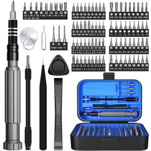 Precision Screwdriver Set 150-in-1 Small Screwdriver Set with Case, Electronics Repair Tool set for PC, Computer, Laptop,iPhone,Macbook,glasses,Doorbell, Watche,PS5, Xbox Controller, RC, (Blue)