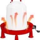 Nexum 35W Thermostatic Heated Chicken Waterer, 1 Gallon Winter Poultry Water Heater with Detachable Legs & Easy-Fill Funnel for Chicken Coop, Ducks, Birds