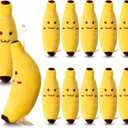 Hiboom 12 Pcs Banana Plush Pillow Stuffed 7.87 Inch, Plush Toys Banana Pillow, Cute Fruit Toy, Soft and Cute Sleeping Doll, Suitable for a Neap Pillow and a Lovely Present for Boy Girl