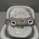 Baby Bathtub, Collapsible Newborn Bathtub for Infant to Toddler 0-24 Months with Soft Cushion and Thermometer, Portable Travel Newborn Tub with No-Slip Feet, Baby Shower Gifts, Grey