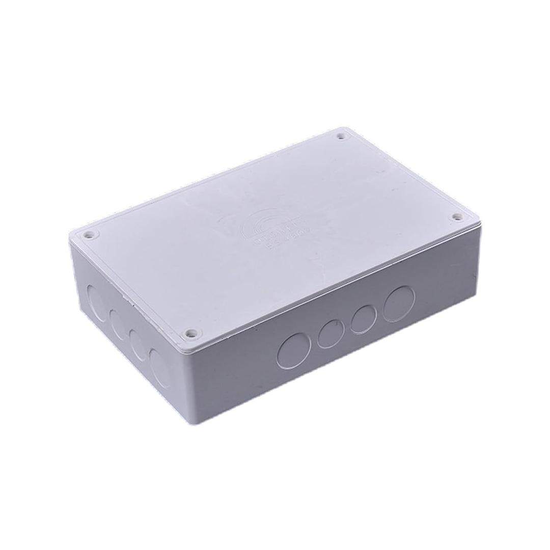 9" x 6" x 3" PVC Plastic Junction Box with Pre Molded 3/4" & 1" Punch in Holes Electrical Boxes IP65 Waterproof and Dustproof Project Junction Conduit Box for Electrical Enclosure