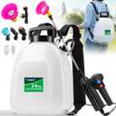 VAXMAY Battery Powered Sprayer 2.6 Gallon, Backpack Sprayer with 3 Adjustable Forces, Battery Indicator, 5 Mist Nozzles, 41" Retractable Wand, USB Rechargeable Garden Sprayer for Weed Lawn Yard