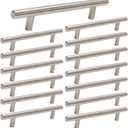 homdiy 15Pack 5in Cabinet Pulls Brushed Nickel Cabinet Handles Nickel Pulls Modern Cabinet Hardware, Stainless Steel Kitchen Cabinet Handles Drawer Pulls (5in hole centers)