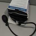 Cervical Neck Traction Device for Neck Pain Relief - Inflatable Neck Stretcher Collar for Decompression - Best Home Use Neck Brace Pump (Black Plush)