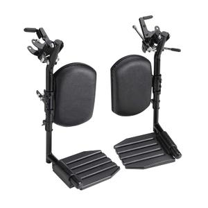 Invacare Wheelchair Elevating Legrests, Composite Footplates, Padded Calf Pads, 1 Pair, T94HCP,Black