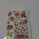 Yovkky Fall is in The Air Maple Leaves Window Clings 9 Sheets, Autumn Pumpkin Patch Thankful Grateful Farmhouse Stickers Decals Decor, Blessed Thanksgiving Home Kitchen Decorations