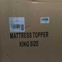 WhatsBedding 4 Inch King Size Dual Layer Memory Foam Mattress Topper,2 Inch Gel Memory Foam and 2 Inch Pillow Top Mattress Pad Cover