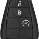 Replacement for Keyless Entry Remote Key Fob Shell Case Fit for 2013-2018 Dodge Ram 1500 2500 3500 (4-Button b)