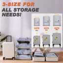 15-Pack Vacuum Bags for Travel with Wireless Rechargeable Pump, Carry-on Size Compression Packing Bags for Luggage & Suitcase, Space Saver for Clothes & Clothing, 15 Combo Travel Size, Fast 3S Vacuum