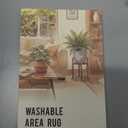 RELEANY Washable 8'x10' Abstract Area Rug for Living Room Rustic Brown