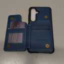 Vinich for Samsung Galaxy S24 Wallet Case with Card Holder, RFID Blocking Credit Slots Kickstand Shockproof Phone Cover Fit for Galaxy S24 6.2" Blue