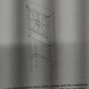 Over The Toilet Storage Cabinet, Farmhouse Over Toilet Bathroom Organizer with 2 Barn Doors, Narrow Above Toilet Storage Cabinet, Behind Toilet Bathroom Organizer (Rustic White)