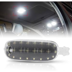 Bestview LED Interior Roof Map Dome Light Cover Lens Overhead with White LED PCB for 2005-2018 Dodge Ram 1500 2500 3500 4500 5500, Dodge Dakota Durango  Jee-p Commander Liberty 6000K White