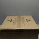 ZMISHIBO Outdoor Ceiling Fans with Light for Patios, Waterproof Gazebo Fan with Remote Control Smart App, 3CCT Dimmable, Plug in Caged Ceiling Fan with Pull Chain for Porch Pergola, Black