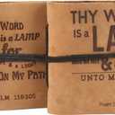 TUZECH Handmade Christian Inspirational Diary - Psalm Faith Journal/Christian Devotional Journal/Faith Journal for Men and Women/Vintage leather prayer journal/Daily devotional journal - set of 2