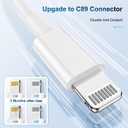 TUMABER 5 Pack Apple MFi Certified iPhone Charger Cable 3Ft, Lightning to USB Cord 3 Foot, 2.4A Fast Charging,Apple Phone Long Chargers for 13/12/11/11Pro/11Max/ X/XS/XR/XS Max/8/7/6, White