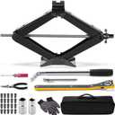 Car Jack Kit, 2 Ton (4409 lbs) Scissor Jack, Portable Tire Changing/Repairing Kit with Lug Wrench, Universal Fit for Sedans, Coupes, SUVs, MPVs, Hatchbacks, Crossovers, Wagons