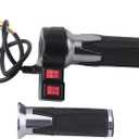 Alomejor Electric Throttle Grip,3 Speed Forward Reverse, Throttle Handle,1 Pair Ergonomic Design for e-Scooter e-Motorcycle Wheelchair Users