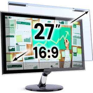 VINTEZ Blue Light Screen Protector for 27 Inch Computer Monitor and Laptop Anti-UV Blue Light Blocking Film for Desktop PC, Eye Protection Filter, 24" x 14", 1 Pack