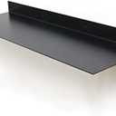 Mitus Floating Shelf Wall Mounted (12x5  inch) Heavy Duty Industrial Modern Steel, Black