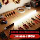 Flexible LED Flashlight Stick, 30" Bendable Mechanic Work Light Rechargeable High Lumen Professional Light 3 Lighting Modes Automotive Illumination Tool Car Repairs Inspections Tight Spaces