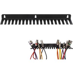 Wall Mounted Cable Management Rack 19-Slot Slot Storage Rack for Wire Storage Wall Cable Holder and Electrical Wire Bracket for Home Office .74 X 2.75 X 0.98 in