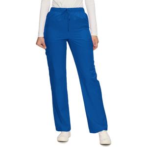floralhue Womens Scrub Pants Drawstring Soft Stretch, Anti-Wrinkle Women's Scrub Pants with 6 Pockets (X-Large, Royal Blue)