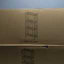 Life Hacks 2pcs 4-Tier Foldable Shelves for Storage, No Assembly Required, Folding Shelf Unit Pantry Shelves with Wheels, Metal Shelving Storage Rack Shelf for Kitchen Garage Home (Black)