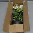 DILATATA Artificial Daisy Flowers in Pot 12 Inch Fake Flowers Silk Daisy Arrangement Faux Plant Flower Decor for Spring Home Decor Table Centerpiece Garden Porch Window - White