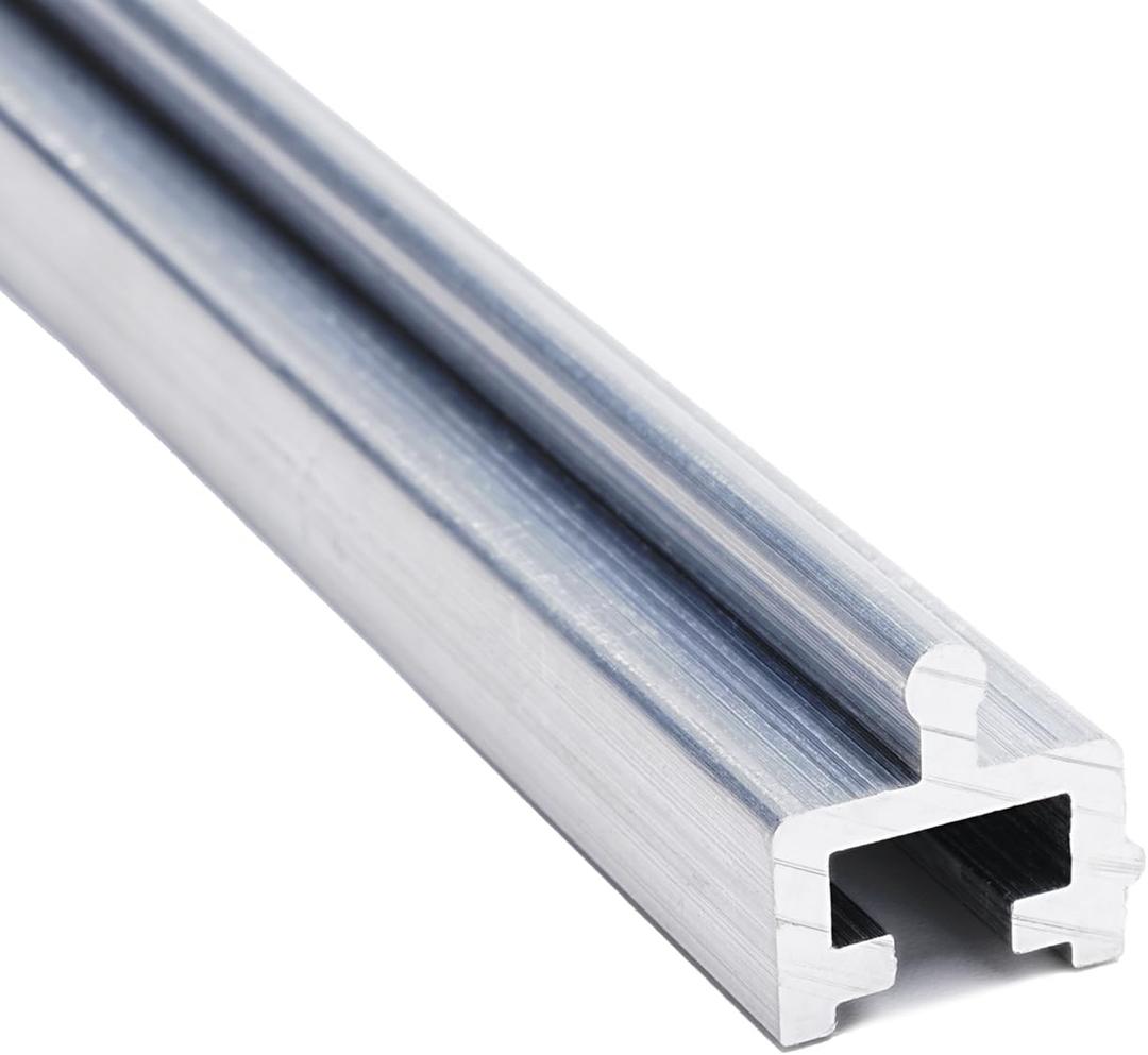 Aluminium Sliding Screen Door Track, Sliding Door Bottom Track, Sliding Door Track Replacement, Screen Door Track Repair, Terrace Screen Door Guide- Silvery Aluminium Alloy 75 Inch