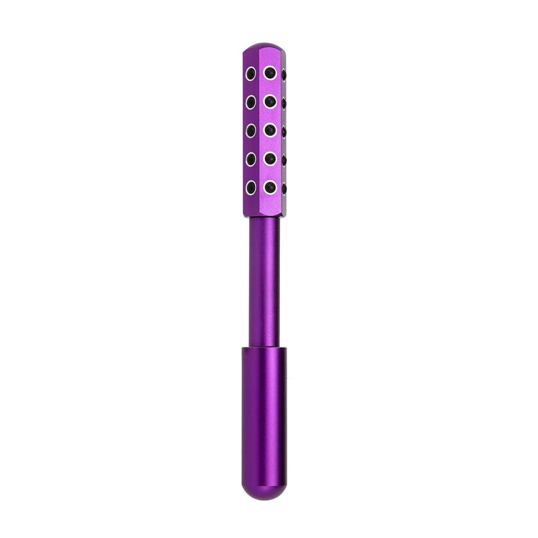 KOTOMI Radiance Beauty Roller,Up Lifting Facial Massage Roller, 30 Germanium Stone Face Sculpting Tool, Facial Roller for Face Beauty Massage, Helps Blood Circulation, Reduces Puffiness (Purple)