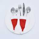 2 x FINGOOO Mini Red Santa Hats,30 Pieces Christmas Hat for Crafts 2.8 x 5 Small Santa Hats for Xmas Party Table Dinner Decorations