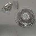 55ft Silver Stainless Steel Curb Chain for Jewelry Making,Twisted Link Chains with Spool for Necklace Bracelet,100 Pcs Jump Rings and Lobster Clasps DIY Supplies for Dog Tag,Keychain(2.8x2.2x0.6mm)