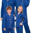 iClosam Christmas Matching Pajamas Long Sleeve Button Down Pjs Festival L 1 Pack