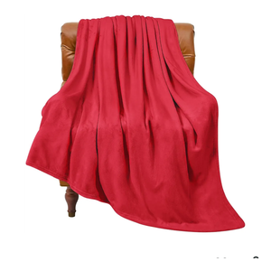 BEDELITE Fleece Blanket Twin Size Red Throw Blanket for Couch & Bed, Luxury Plush Cozy Fuzzy Blanket 60x80 inches, Super Soft Warm Lightweight Throw Blanket for Travel Camping
