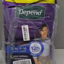 Depend Night Defense Adult Diapers, Incontinence Underwear for Men, Disposable, Overnight, Small/Medium, Grey, 26 Count