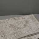 Hallway 2x5 Runner Rug - Vintage Non-Slip Long Rug for Entryway Low-Pile Washable Medallion Rugs for Hallway Waterproof Traditional Indoor Thin Rugs for Kitchen (Beige)