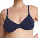 Organic Basics Women's Core Cotton Push-up Bra (36D, Deep Navy)