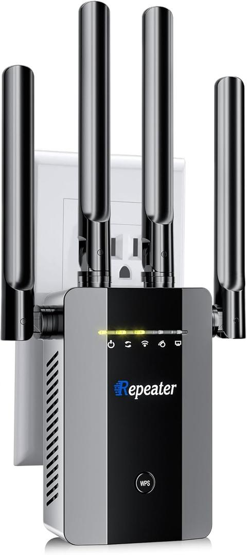 2026 New WiFi Extender Signal Booster for Home, 17k+sq.ft Long Range WiFi Repeater Wireless Routers Signal Amplifier, Mesh WiFi 15X Faster Access Point with Ethernet Port, 5 Working Modes